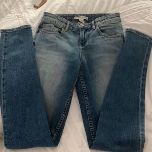 Alice and Olivia distressed stretch skinny jeans